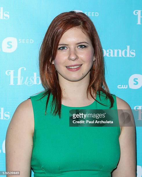 Actress Magda Apanowicz attends the premiere of "Husbands" at The Paley Center for Media on August 14, 2013 in Beverly Hills, California.