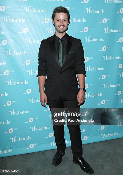 Actor Brad Bell attends the premiere of "Husbands" at The Paley Center for Media on August 14, 2013 in Beverly Hills, California.