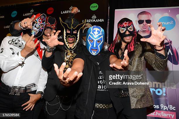 El Conjunto Nueva Ola attend "Larrymania" Season 2 Premiere Launch Party at SupperClub Los Angeles on August 14, 2013 in Los Angeles, California.