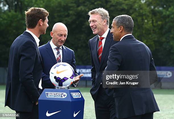 Tottenham Hotspur Manager Andre Villas-Boas, Crystal Palace Manager Ian Holloway, Manchester United Manager David Moyes and Norwich City Manager...