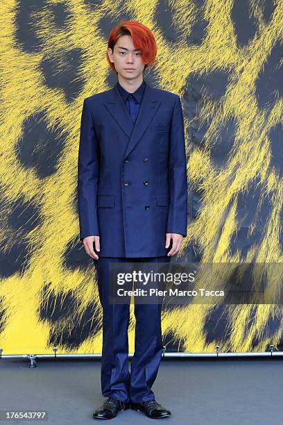 Actor Masaki Suda attends 'Tomogui' photocall during the 66th Locarno Film Festival on August 15, 2013 in Locarno, Switzerland.