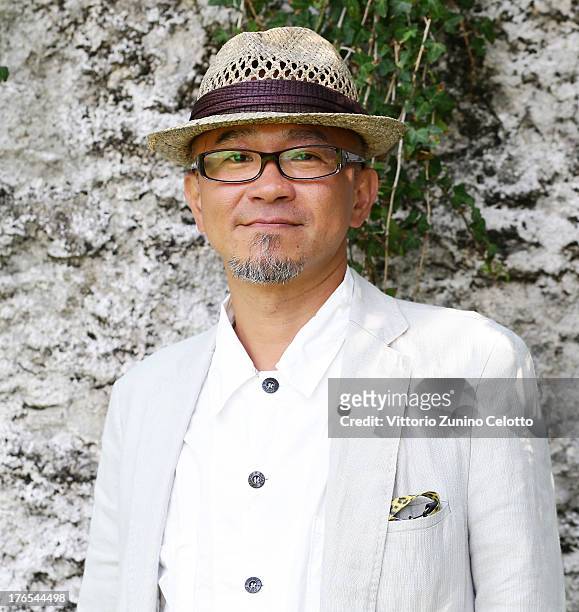 Director Shinji Aoyama poses for a portrait during the 66th Locarno Film Festival on August 15, 2013 in Locarno, Switzerland.