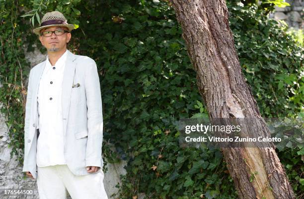 Director Shinji Aoyama poses for a portrait during the 66th Locarno Film Festival on August 15, 2013 in Locarno, Switzerland.