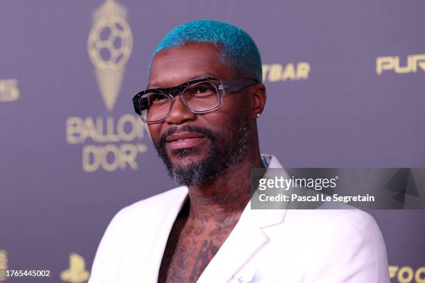 Djibril Cissé attends the 67th Ballon D'Or Photocall at Theatre Du Chatelet on October 30, 2023 in Paris, France.