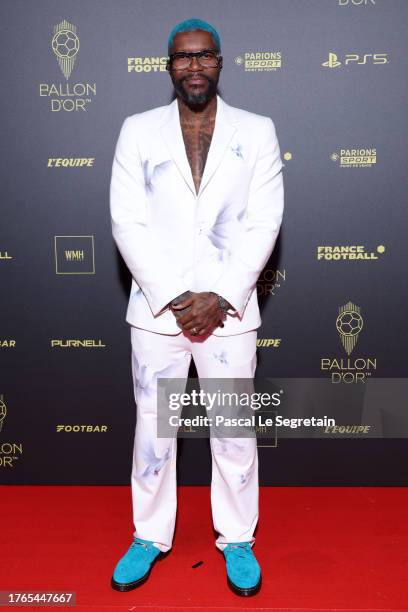 Djibril Cissé attends the 67th Ballon D'Or Photocall at Theatre Du Chatelet on October 30, 2023 in Paris, France.