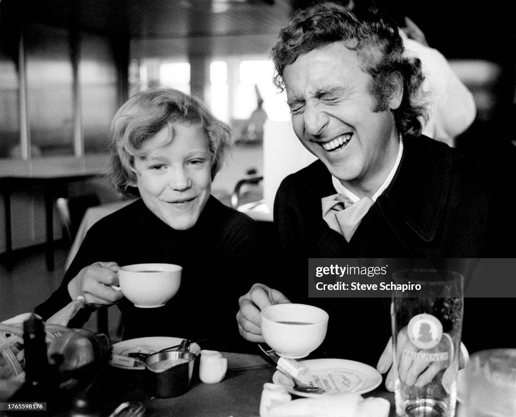 Ostrum & Wilder During The Filming Of 'Willy Wonka & The Chocolate Factory'