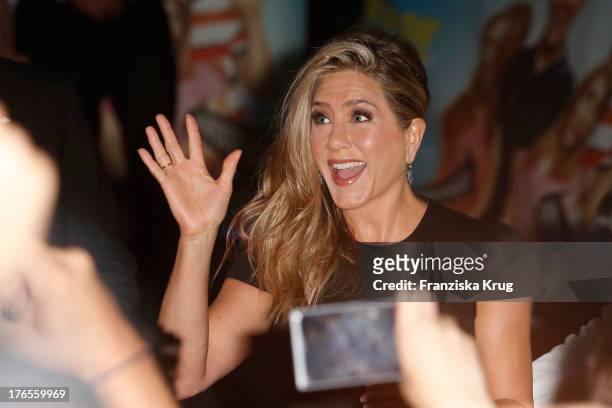 Jennifer Aniston attends the 'We're The Millers' Germany Premiere at Cinestar on August 15, 2013 in Berlin, Germany.