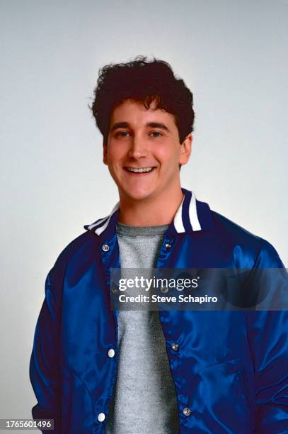 Publicity portrait of American actor Mark Linn-Baker as he poses, against a white background, for 'My Favorite Year' , 1981.