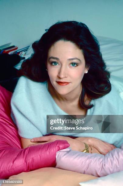 Portrait of English actress Olivia Hussey, Los Angeles, California, 1984.