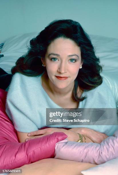 Portrait of English actress Olivia Hussey, Los Angeles, California, 1984.