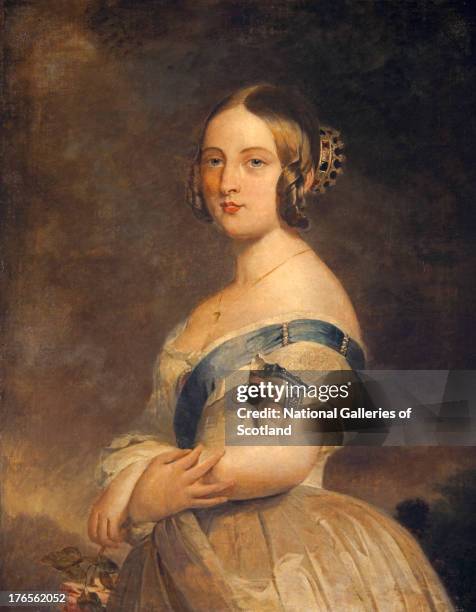 Queen Victoria, 1819 Reigned 1837 - 1901, by Franz Xaver Winterhalter, 1840. Oil on canvas. .