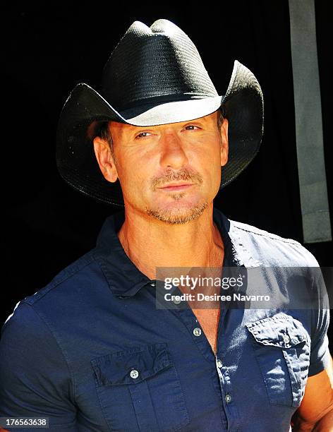 Singer Tim McGraw attends the "Quantum Heroes" premiere at Engine 33, Ladder 9 on August 15, 2013 in New York City.