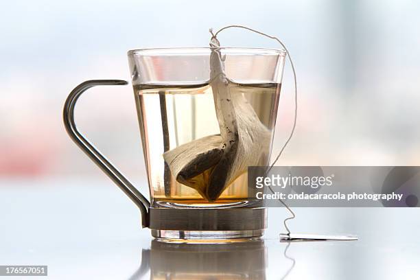 cup of tea - ティーバッグ ストックフォトと画像