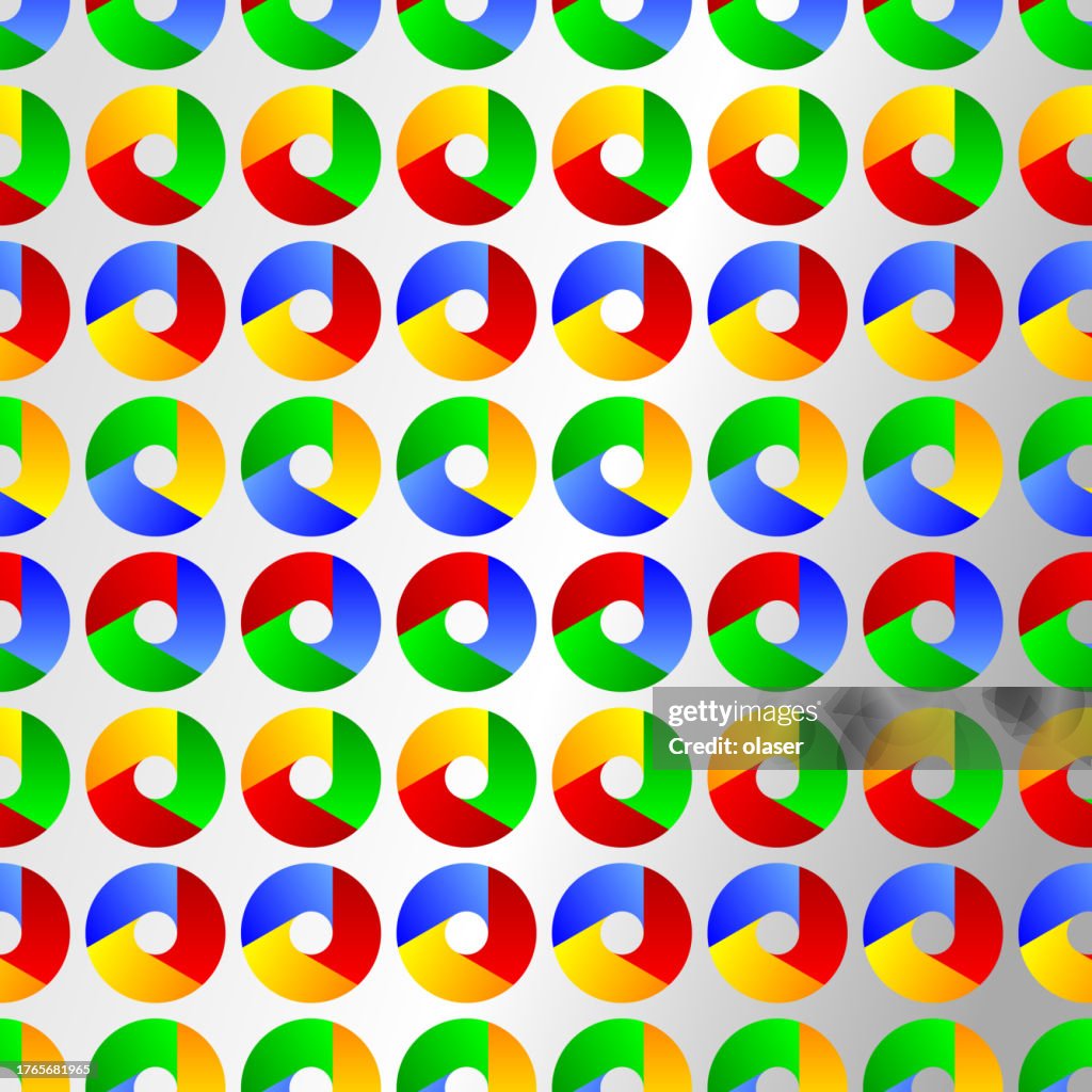 Circular Repeat Pattern Repetitive Pattern Of Colorful Circular Designs High-Res Vector Graphic ...