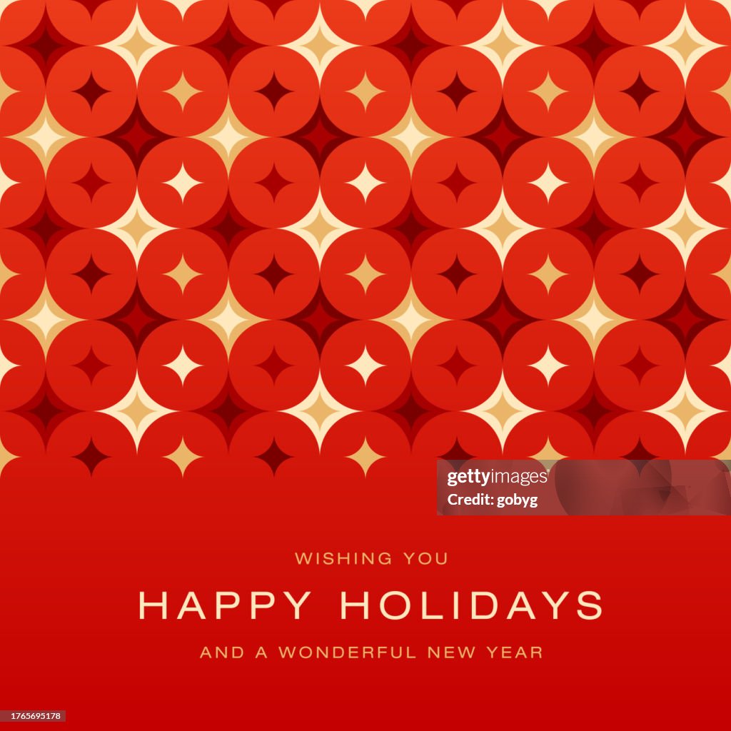 Carte de vœux de Noël avec étoiles