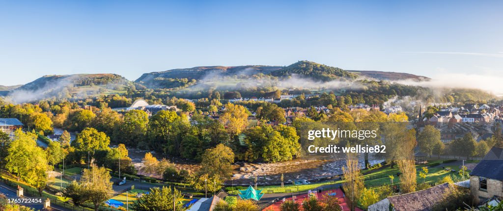Mist surrounds Llangollen