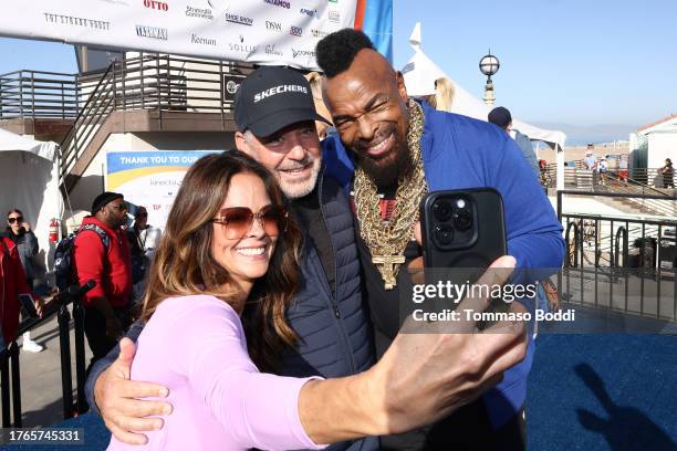 Brooke Burke, Michael Greenberg, Co-Founder and President of Skechers and Mr. T attend the 15th annual Skechers Pier to Pier Friendship Walk at...