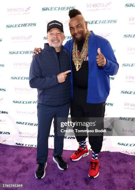 Michael Greenberg, Co-Founder and President of Skechers and Mr. T attend the 15th annual Skechers Pier to Pier Friendship Walk at Manhattan Beach...