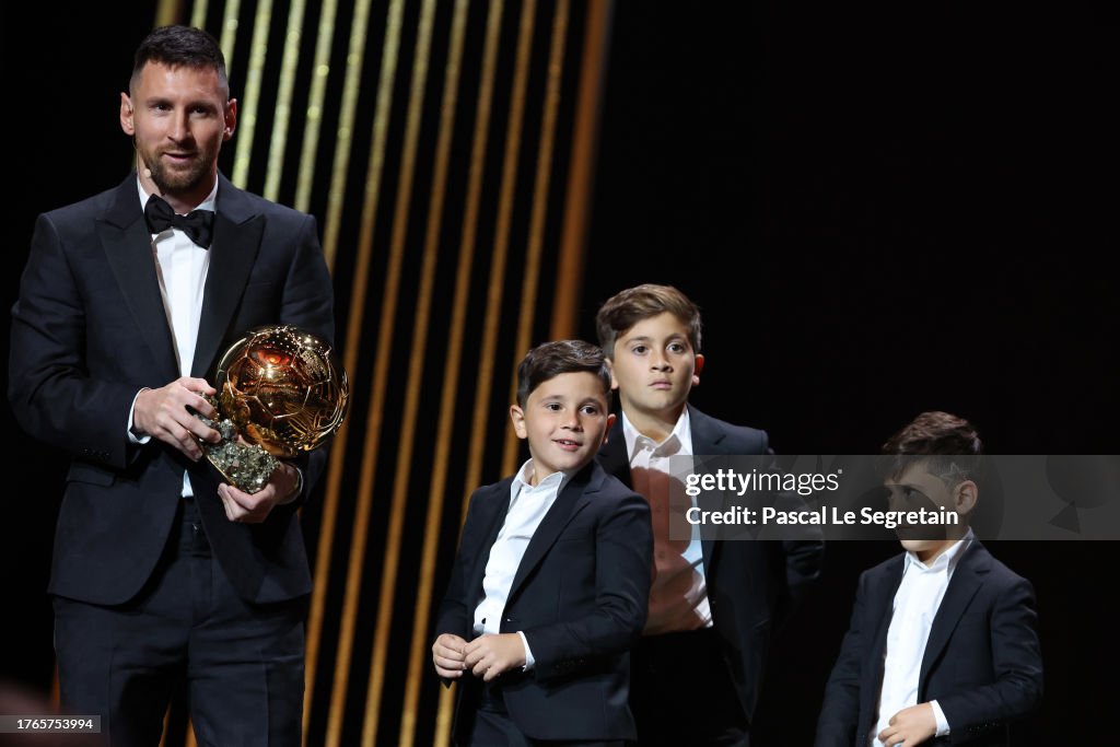 Lionel Messi and sons Thiago Messi, Mateo Messi Roccuzzo and Ciro ...