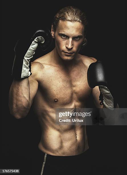 a fighter's stance - fighter portraits 2013 stock pictures, royalty-free photos & images