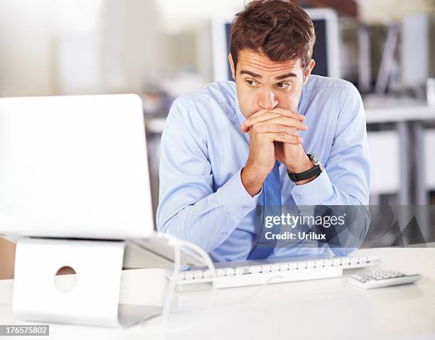 i hope this report is accepted! - nervous businessman - description stock pictures, royalty-free photos & images