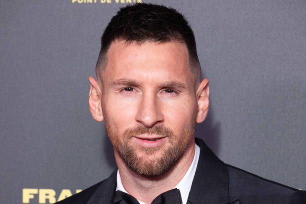Lionel Messi attends the 67th Ballon D'Or Photocall at Theatre Du Chatelet on October 30, 2023 in Paris, France.