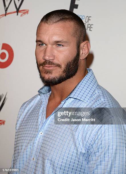 Wrestler Randy Orton attends WWE & E! Entertainment's "SuperStars For Hope" at the Beverly Hills Hotel on August 15, 2013 in Beverly Hills,...