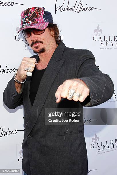 Actor David Fralick attends Richard Grieco's opening night gala for his one-man art exhibit "Sanctum Of A Dreamer!" at Gallerie Sparta on August 15,...