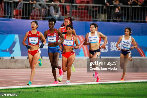 Laura Galvan of Mexico, Ednah Kurgat of United States, Luz Rojas of Peru, Anisleidis Ochoa of Cuba, Lizaida Valdivia of Peru, Gisselle Alvarez of...