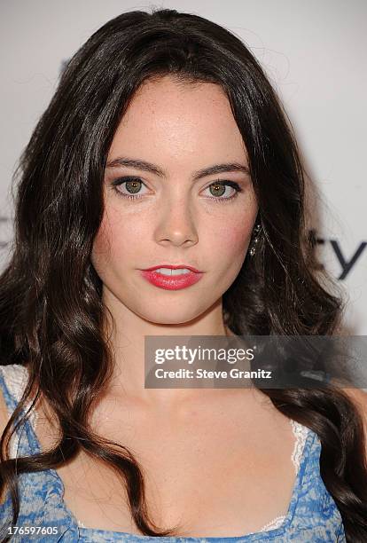 Freya Tingley arrives at the 13th Annual InStyle Summer Soiree at Mondrian Los Angeles on August 14, 2013 in West Hollywood, California.