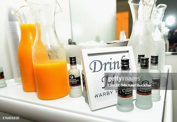 General view of the atmosphere at Warby Parker's store opening in The Standard, Hollywood on August 15, 2013 in Los Angeles, California.