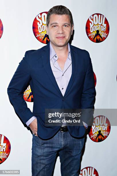 Personality Tom Murro attends the after party for the Broadway opening night of "Soul Doctor" at the The Liberty Theatre on August 15, 2013 in New...