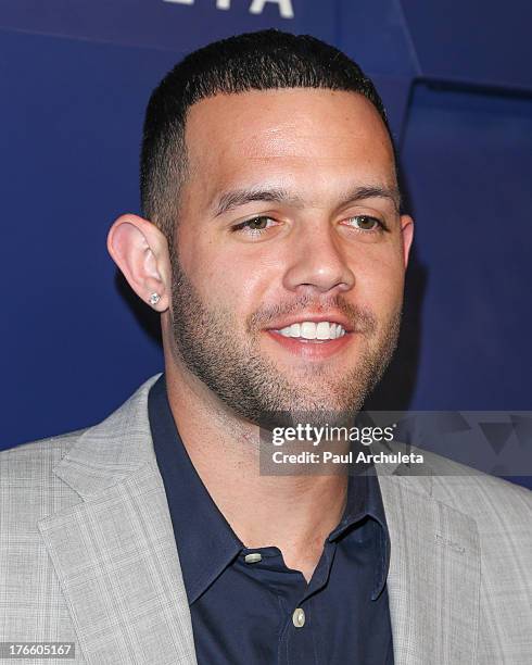 Player Jordan Farmar attends the Delta Air Lines summer celebration In Beverly Hills on August 15, 2013 in Beverly Hills, California.