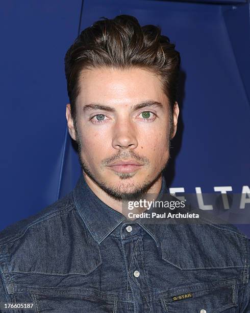 Actor Josh Henderson attends the Delta Air Lines summer celebration In Beverly Hills on August 15, 2013 in Beverly Hills, California.
