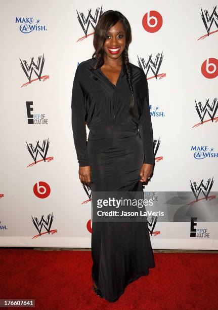 Diva Naomi Knight attends the WWE SummerSlam VIP party at Beverly Hills Hotel on August 15, 2013 in Beverly Hills, California.