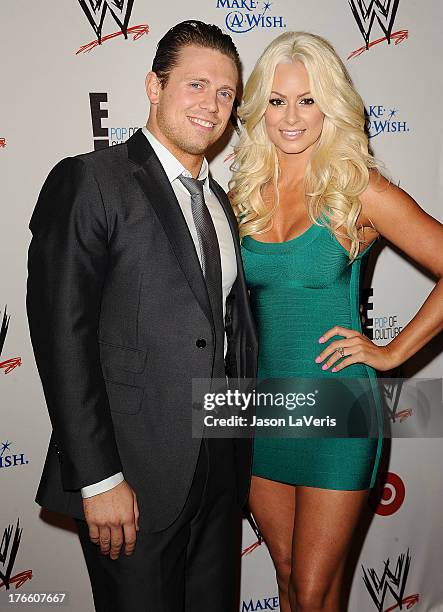 Mike "The Miz" Mizanin and Maryse Ouellet attend the WWE SummerSlam VIP party at Beverly Hills Hotel on August 15, 2013 in Beverly Hills, California.