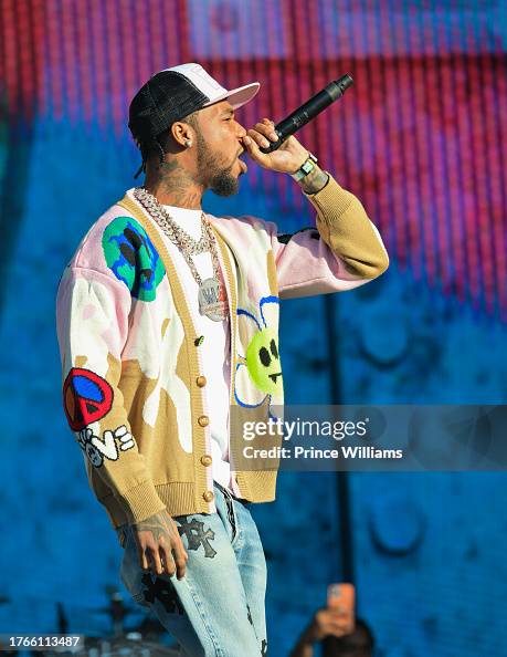 Keysb38 Rapper Rapper Key Glock performs onstage during 2023 One Music Festival day ...