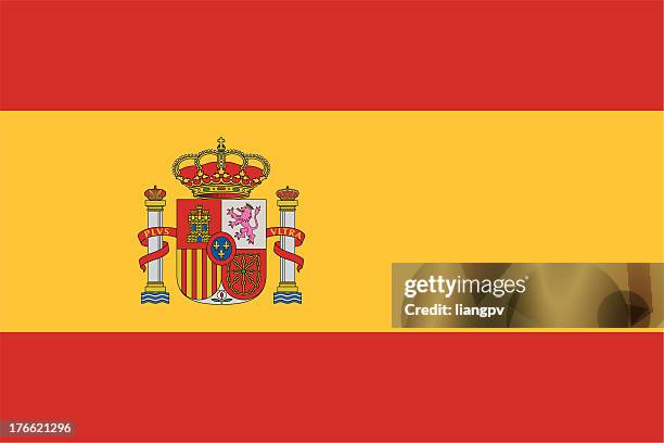 stockillustraties, clipart, cartoons en iconen met flag of spain icon with no background - flags