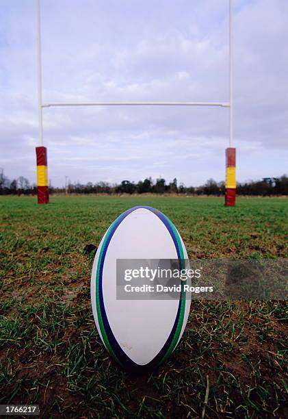 Rugby ball and goal