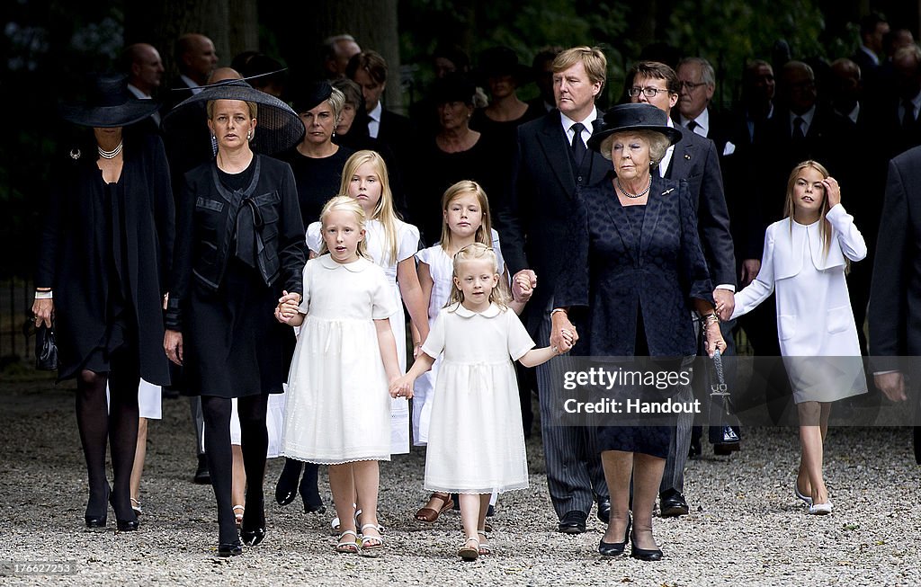 Prince Friso Of The Netherlands Laid To Rest In Lage Vuursche