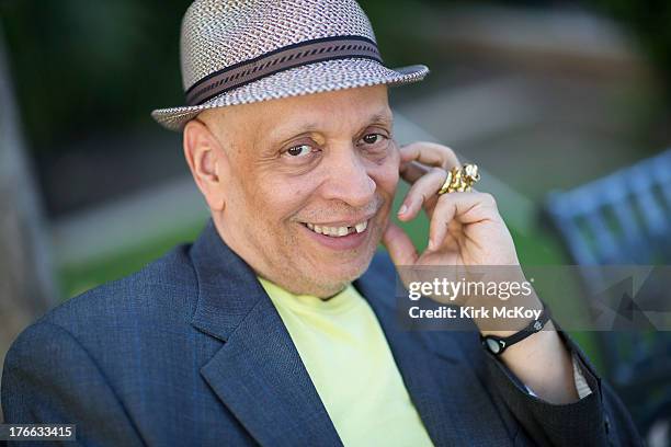 Novelist Walter Mosley is photographed for Los Angeles Times on April 19, 2013 in Westwood, California. PUBLISHED IMAGE. CREDIT MUST BE: Kirk...