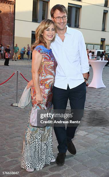 Bettina Cramer and Michael Cramer attend the 12th Audi Classic Open Air during the AUDI Sommernacht at Kulturbrauerei on August 16, 2013 in Berlin,...