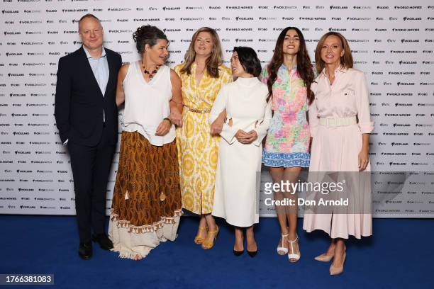 James Taylor, Gina Chick,Julia Zemiro, Melissa Leong, Silvia Colloca and Kathryn Fink attend the SBS 2024 Upfront at Sydney Town Hall on October 31,...