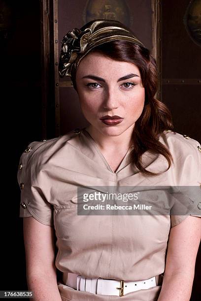 English actress Lois Winstone is photographed for InStyle Magazine on September 1, 2010 in London, England.