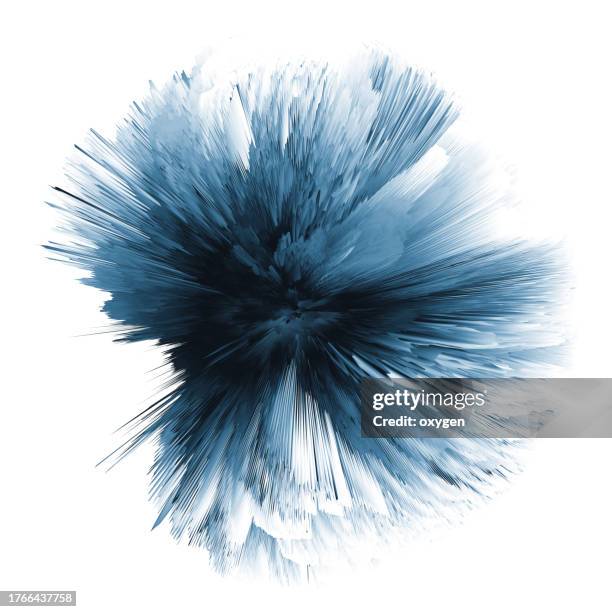 abstract navy blue powder explosion speed motion radial shape on white background - navy blues v pies legends stock pictures, royalty-free photos & images