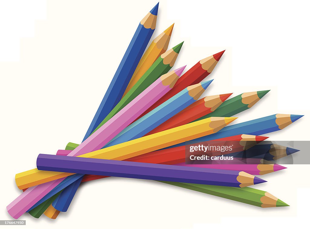 Coloured pencils
