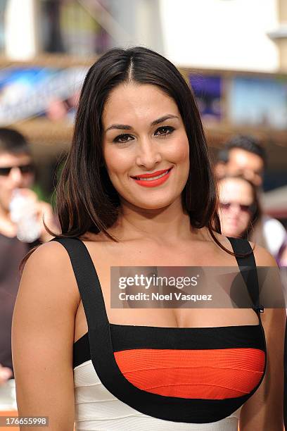 Nikki Bella visits "Extra" at The Grove on August 16, 2013 in Los Angeles, California.