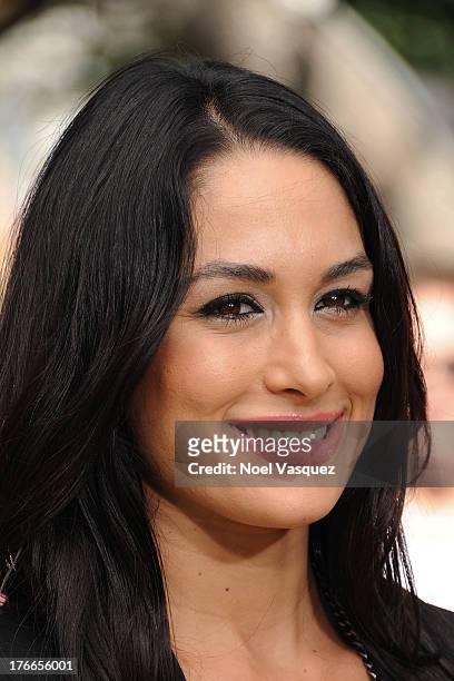 Brie Bella visits "Extra" at The Grove on August 16, 2013 in Los Angeles, California.