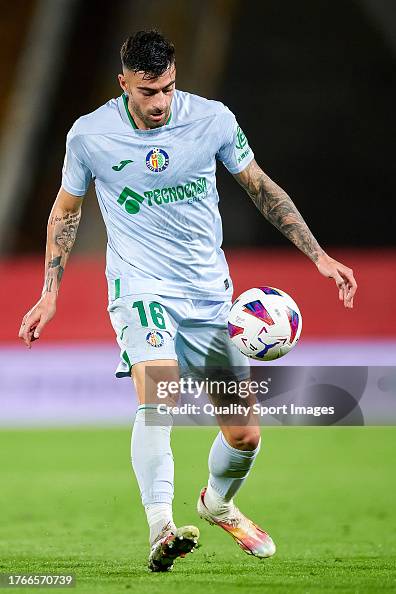 Digo Ricio Diego Rico of Getafe CF controls the ball during the LaLiga EA Sports ...