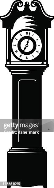 grandfather clock - grandfather clock stock illustrations